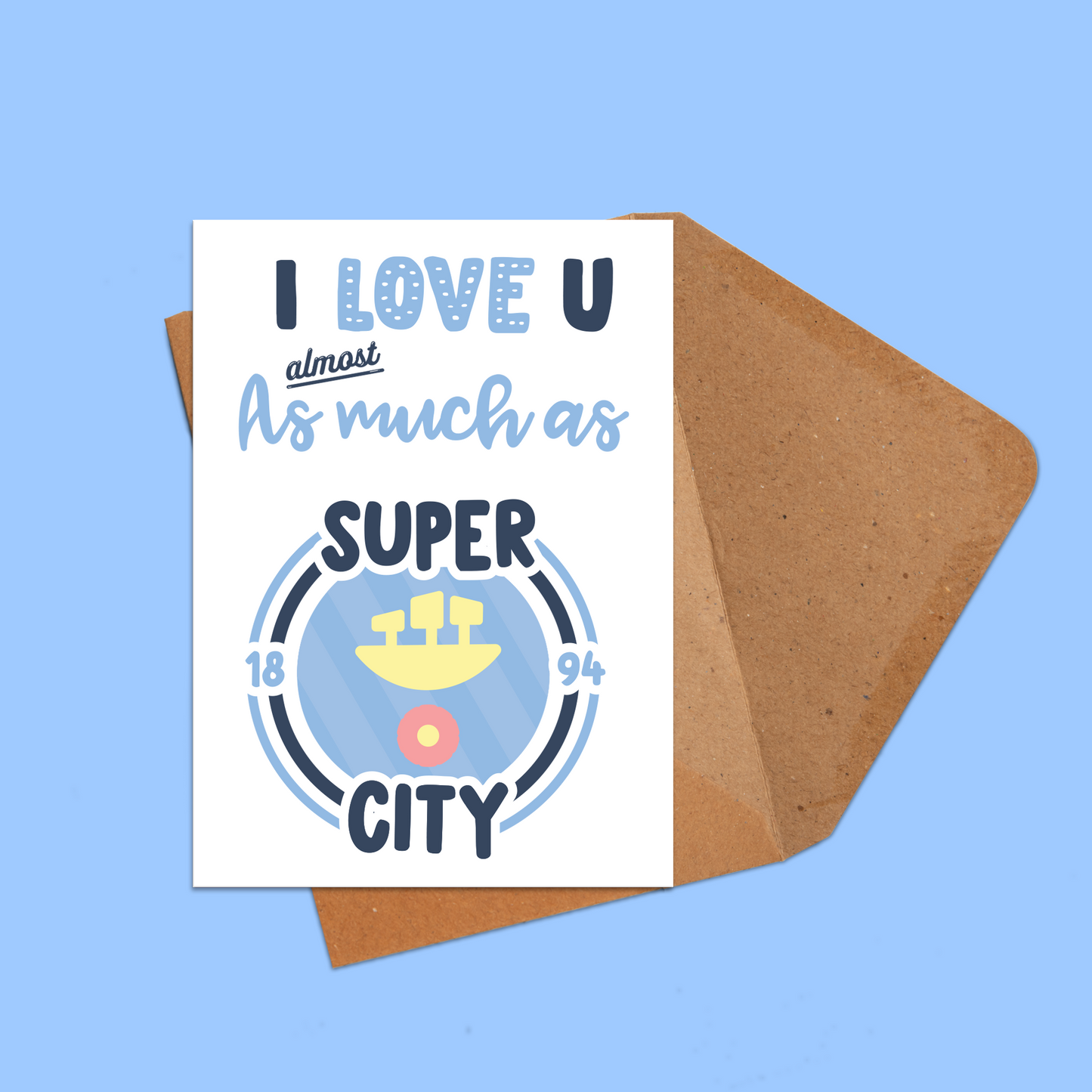 Manchester City | Valentines Day Card | Anniversary