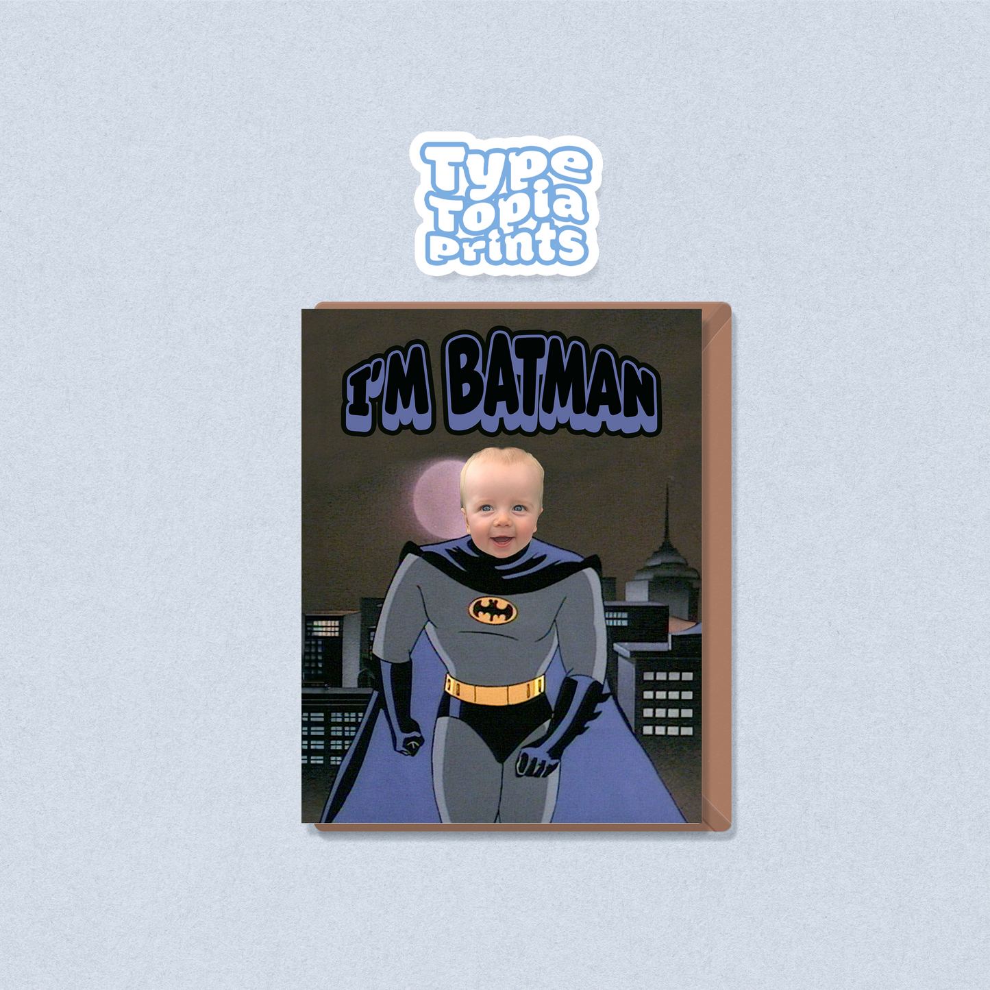 Batman | Any Face | Greeting Card