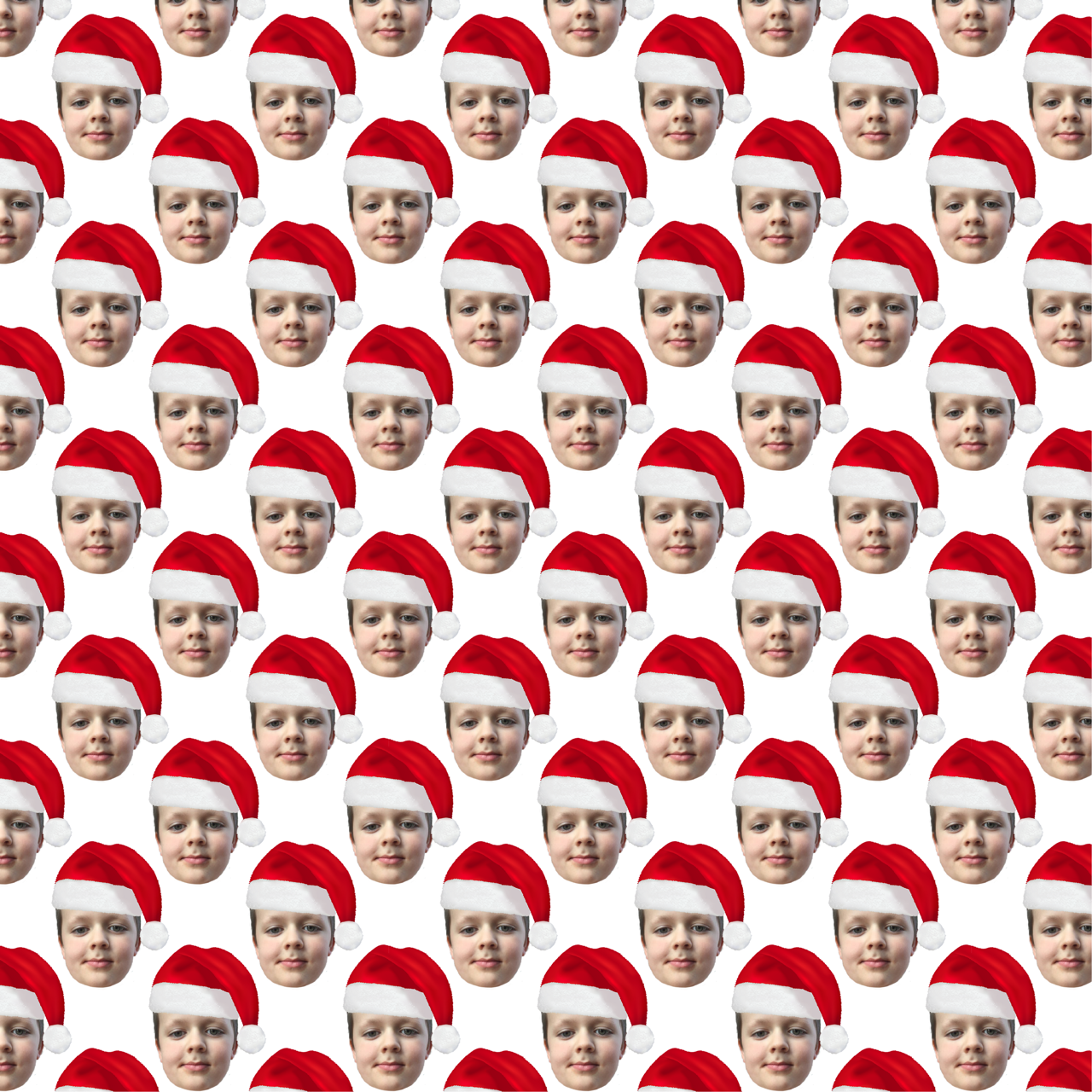 The Santa Hat | Christmas | Any Face Personalised Wrapping Paper