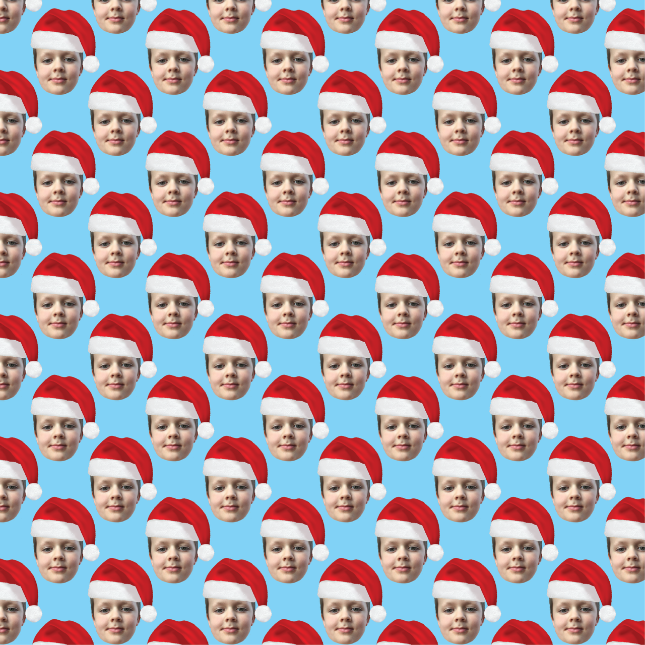 The Santa Hat | Christmas | Any Face Personalised Wrapping Paper