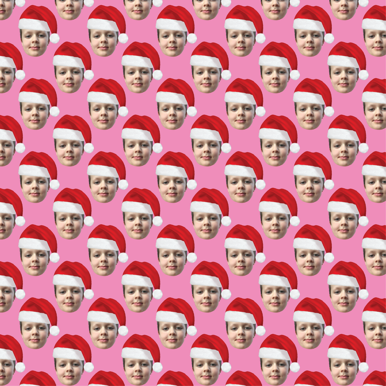 The Santa Hat | Christmas | Any Face Personalised Wrapping Paper