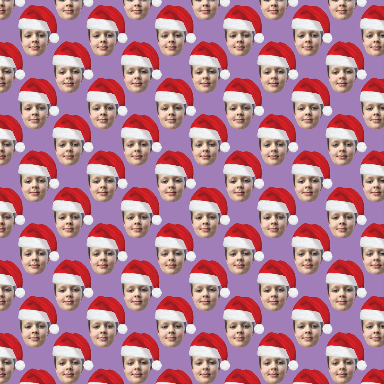 The Santa Hat | Christmas | Any Face Personalised Wrapping Paper