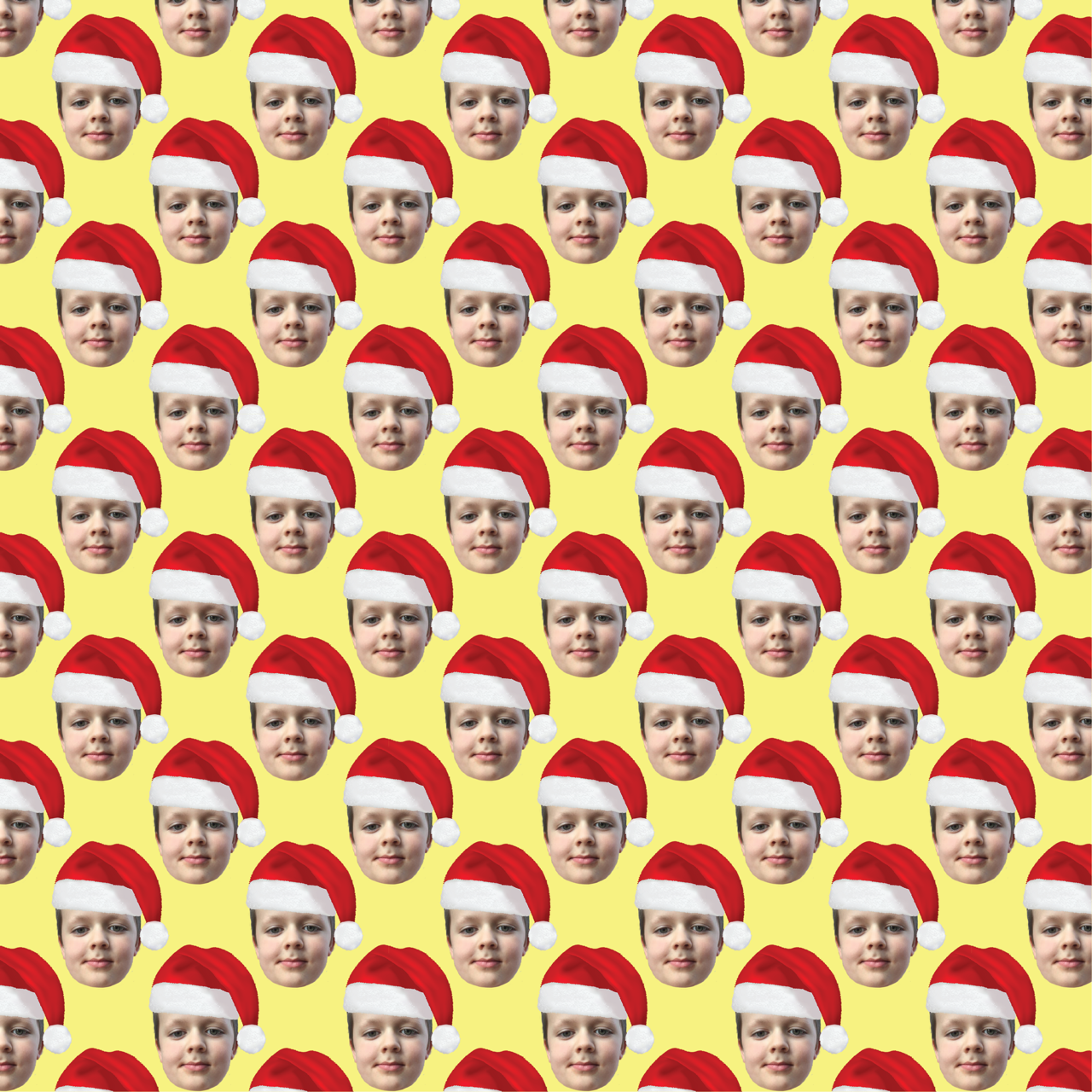 The Santa Hat | Christmas | Any Face Personalised Wrapping Paper