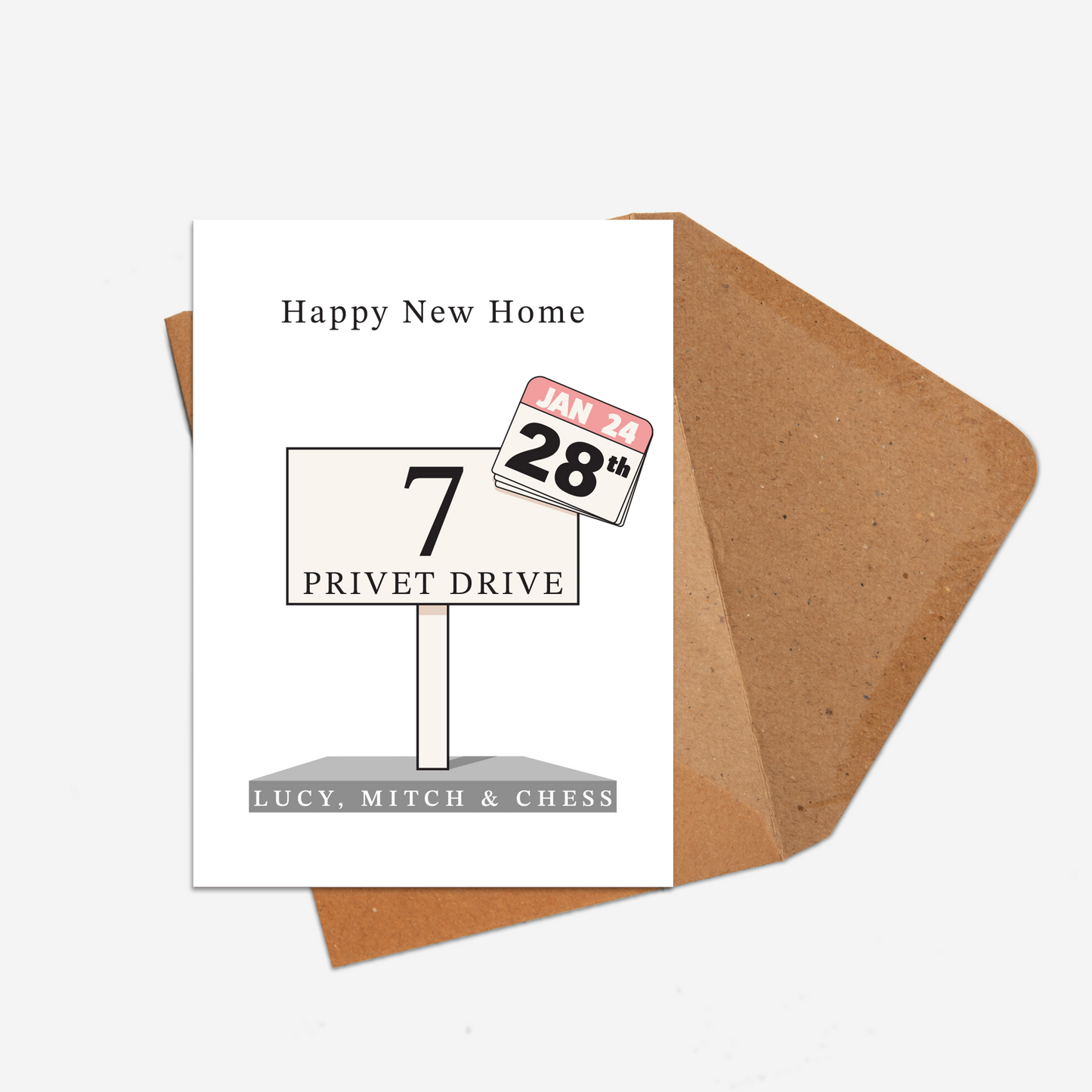 Happy New Home | Personalised Greetings Card