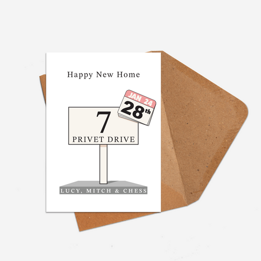 Happy New Home | Personalised Greetings Card