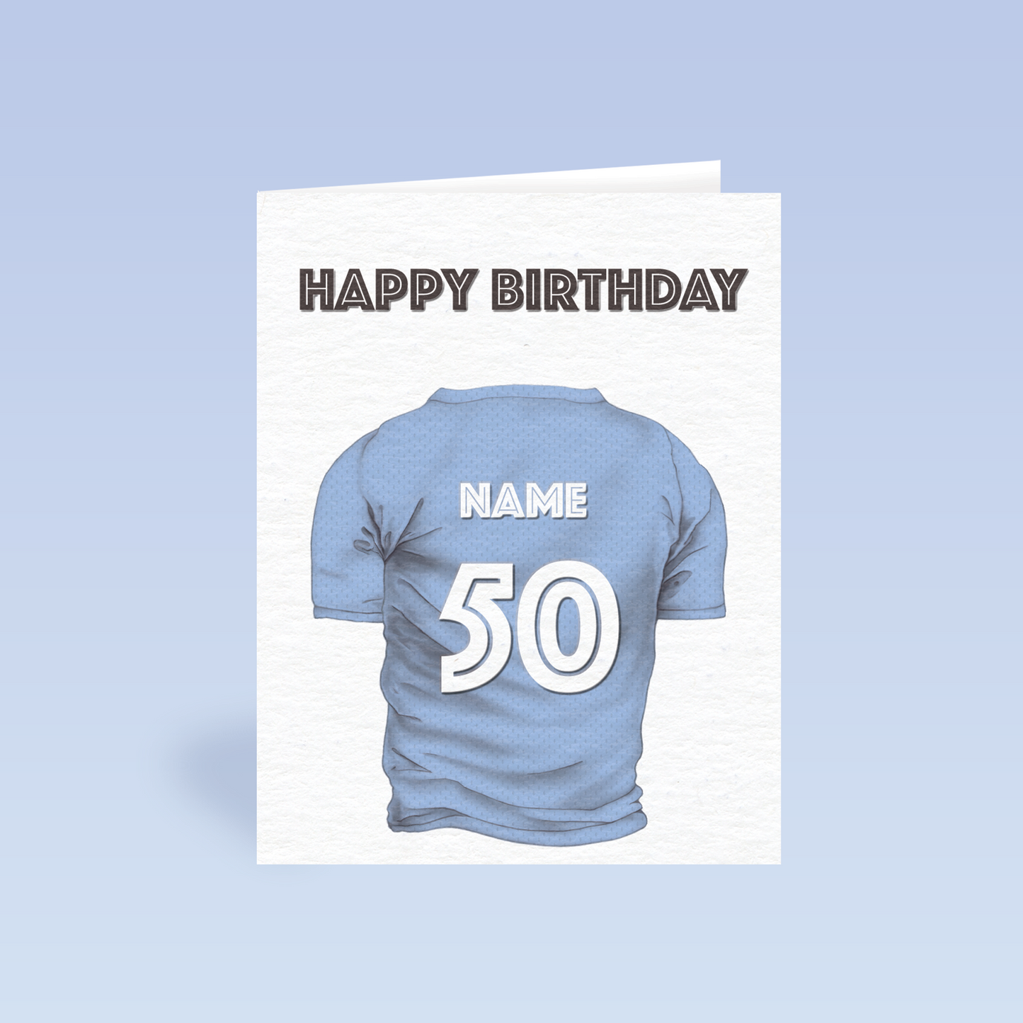 Personalised Football Shirt Card | Birthday Card