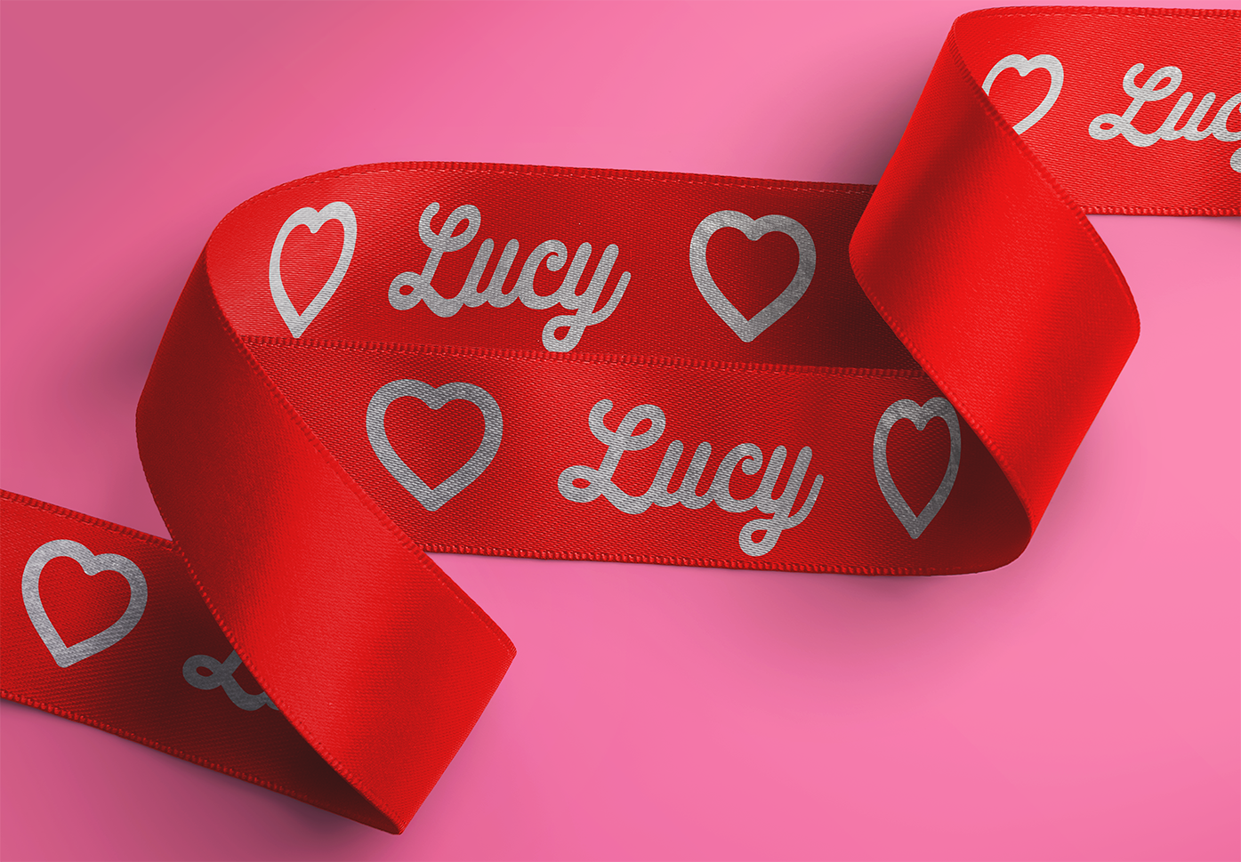 Valentines Personalised Ribbon