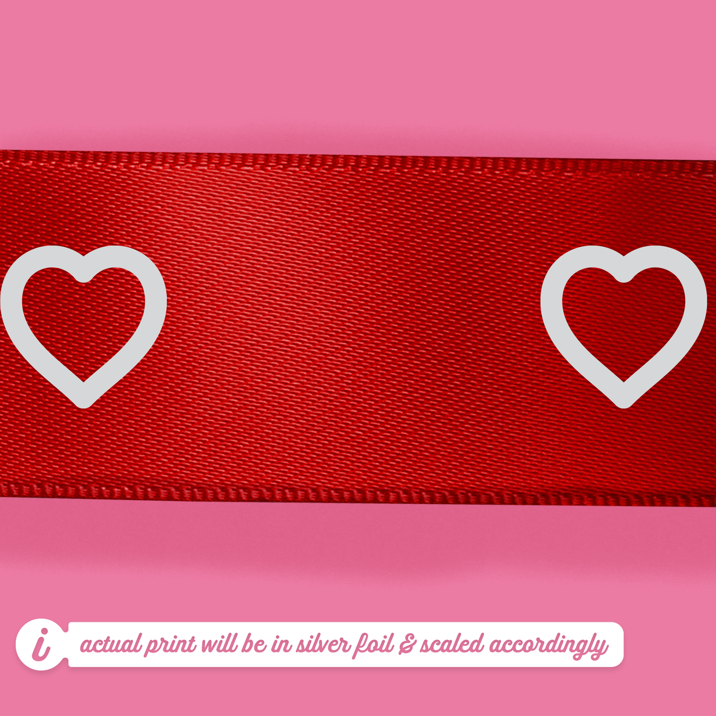 Valentines Personalised Ribbon