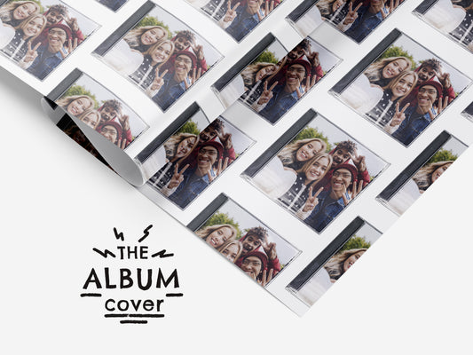 The Album Cover | Personalised Wrapping Paper | Any Face All Over Print