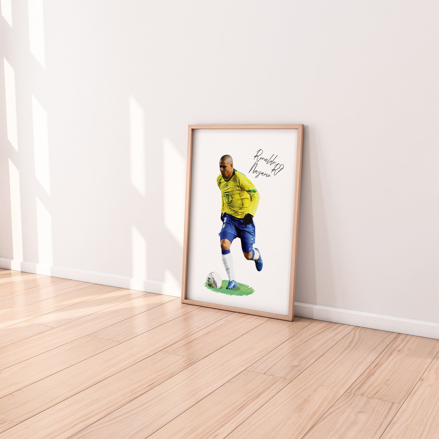 Wall Poster | R9 Poster | Ronaldo Nazario Art | Signed Football Poster | Football Poster | Ronaldo Poster | Ronaldo Signed Poster