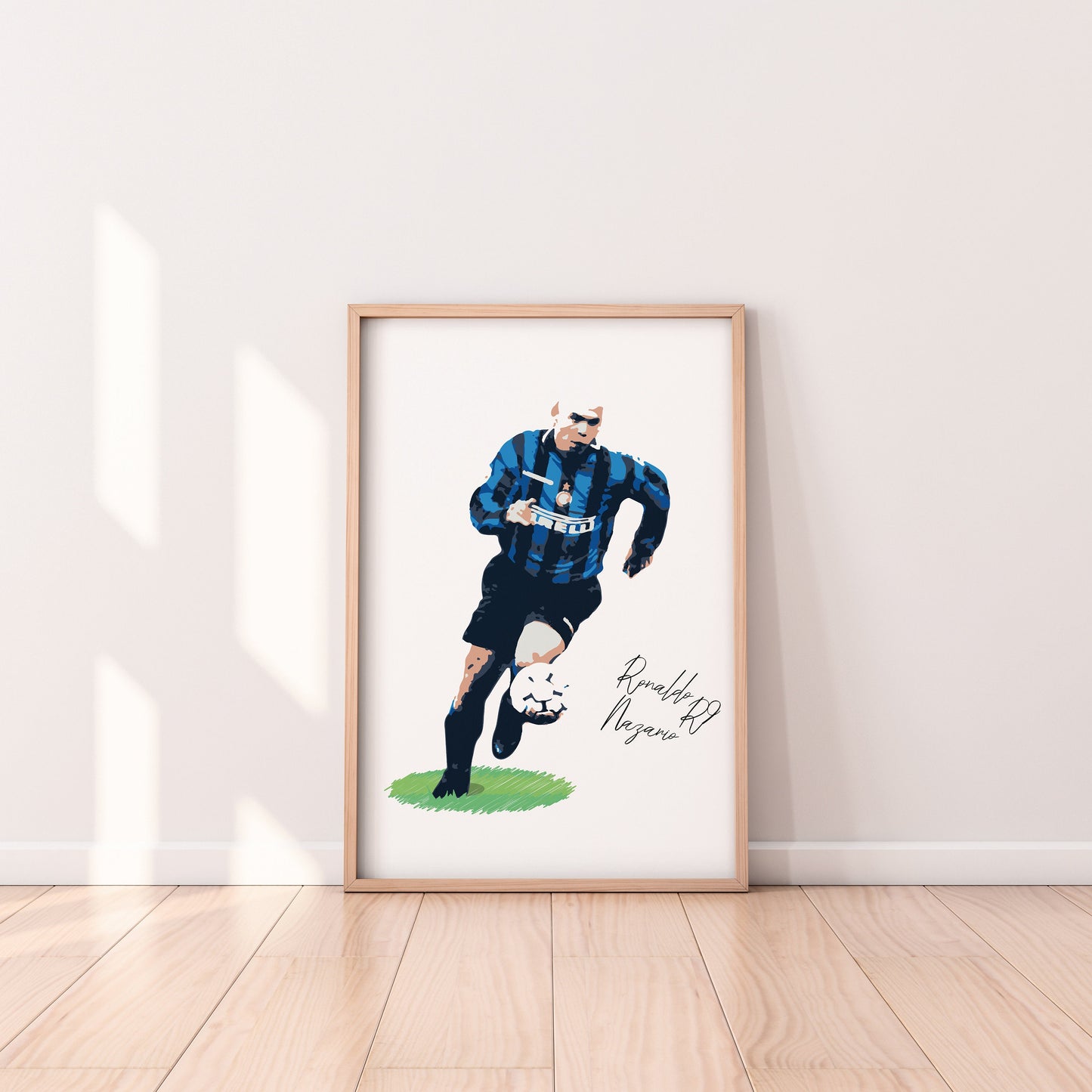 Wall Poster | R9 Poster | Ronaldo Nazario Art | Signed Football Poster | Football Poster | Ronaldo Poster | Ronaldo Signed Poster