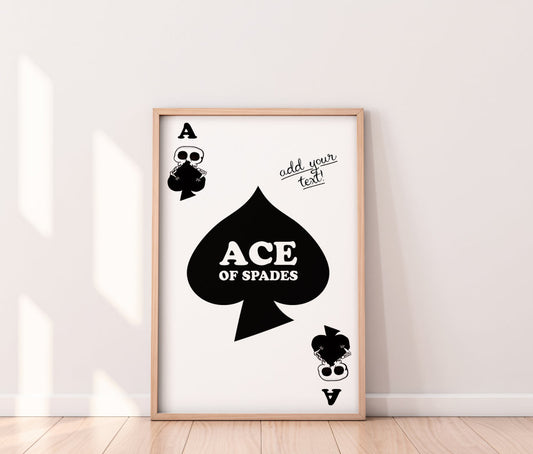 Wall Poster | Playing card | Ace of Spades