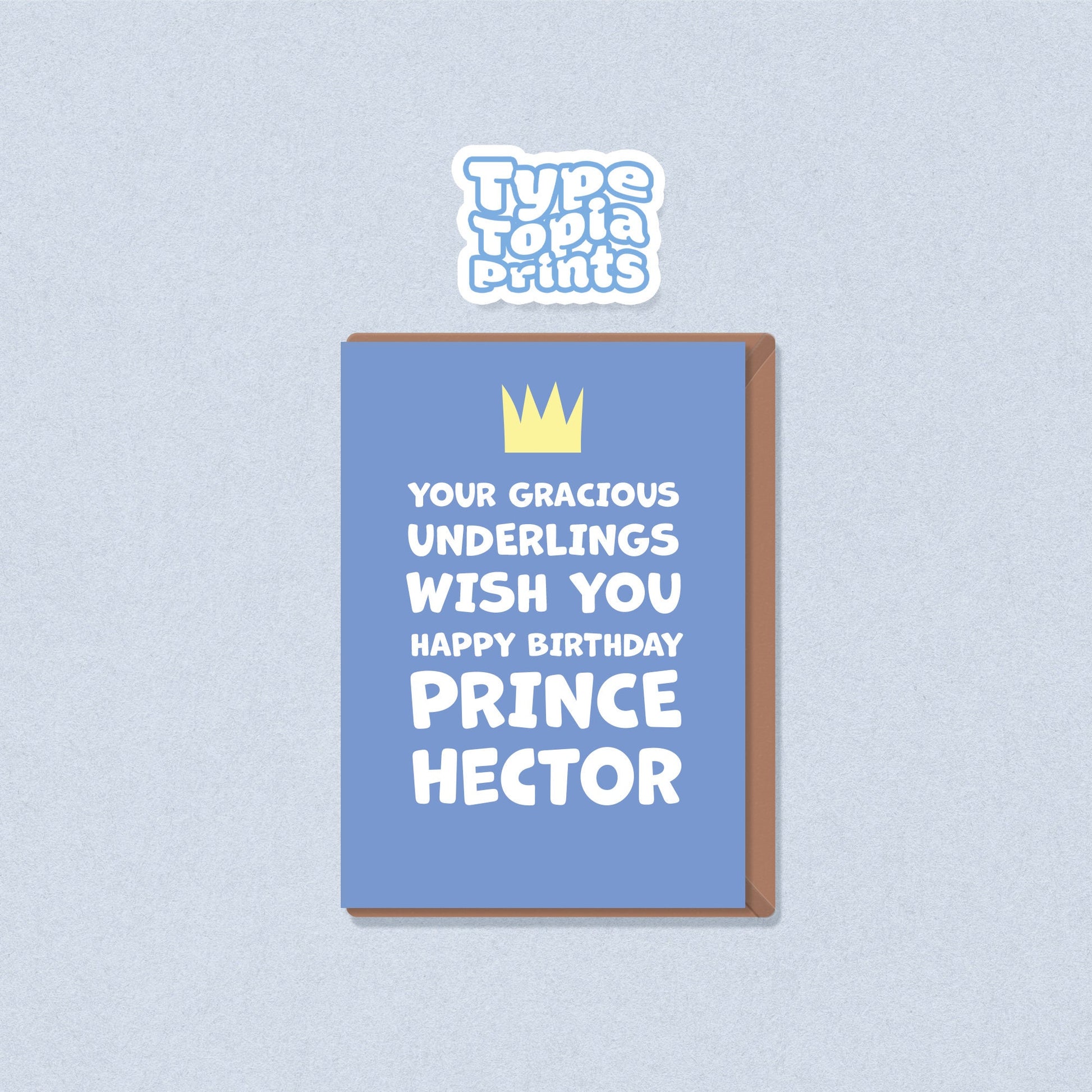 Happy Birthday Prince | Personalised Birthday Card