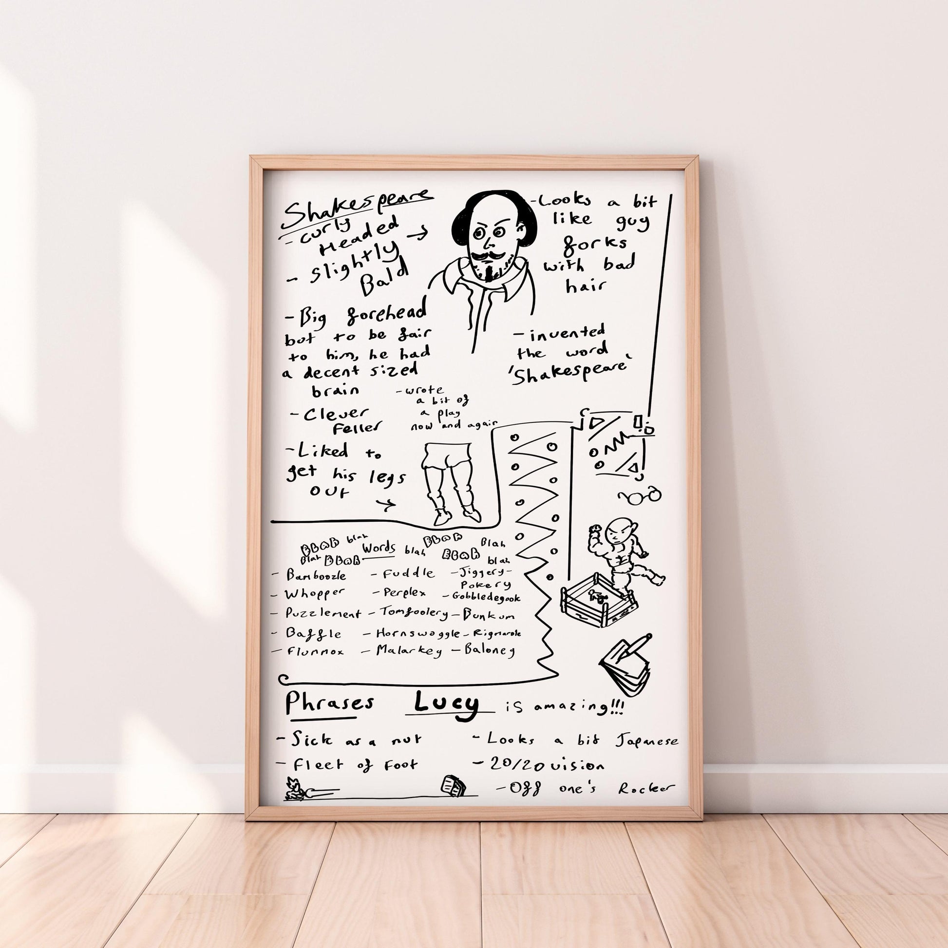 English Language Poster | Personalised Poster | Shakespeare