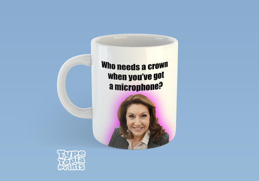 Jane McDonald "Crown" Fan Mug – Perfect Gift for Fans of the Singer & TV Star - Funny Mug