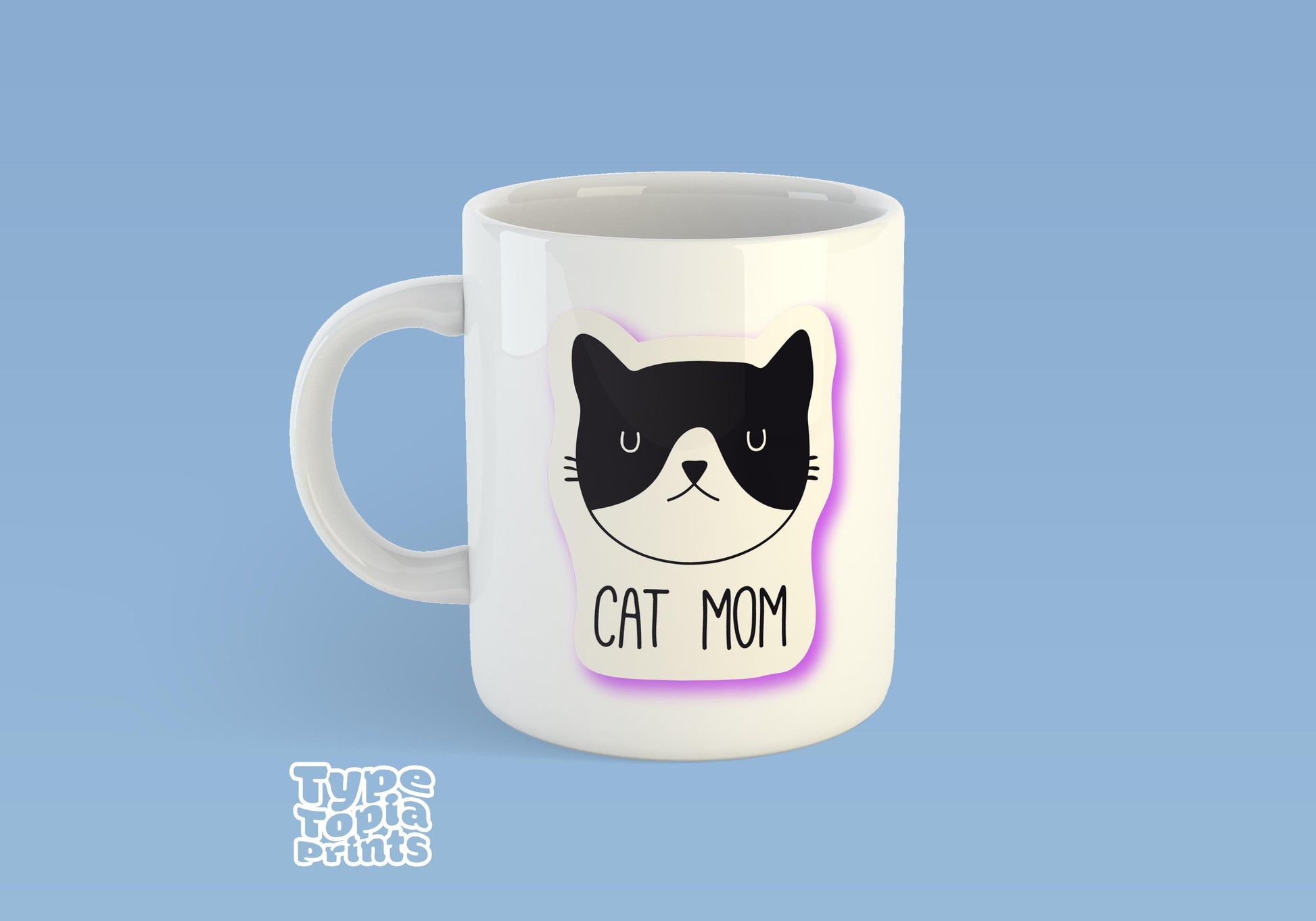 Cat Mom | Cat-Themed Mug | Cute Design for Cat Lovers | Perfect Gift for Cat Owners