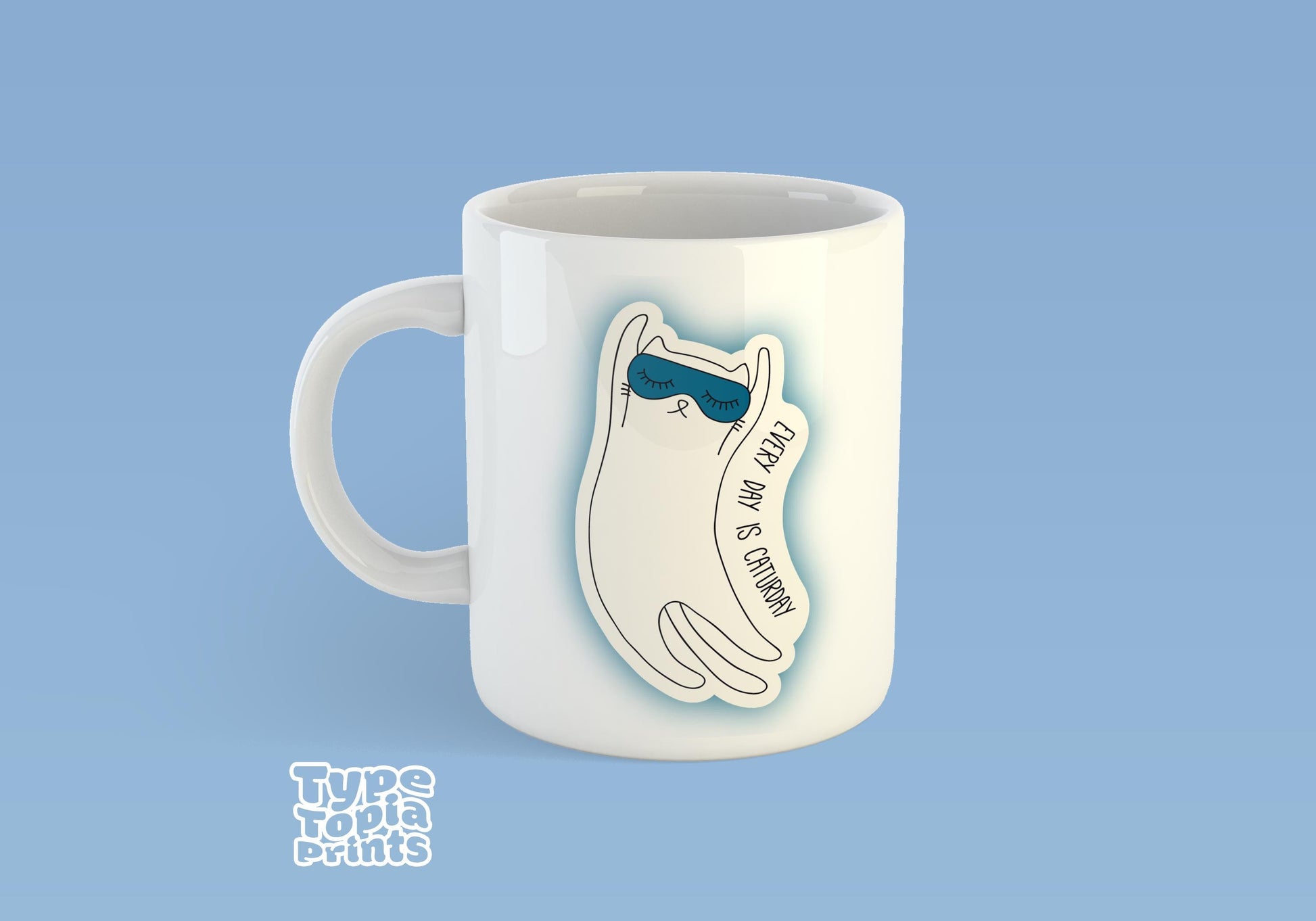 Every Day Is Caturday | Cat-Themed Mug | Cute Design for Cat Lovers | Perfect Gift for Cat Owners