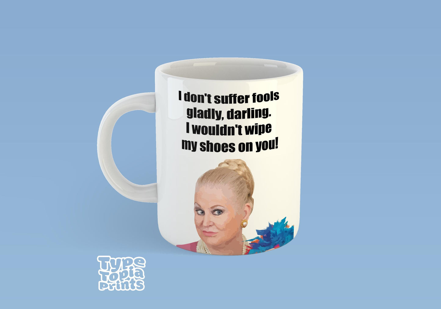 Kim Woodburn "Fools" Fan Mug – Perfect Gift for Fans of the TV Star - Funny Mug