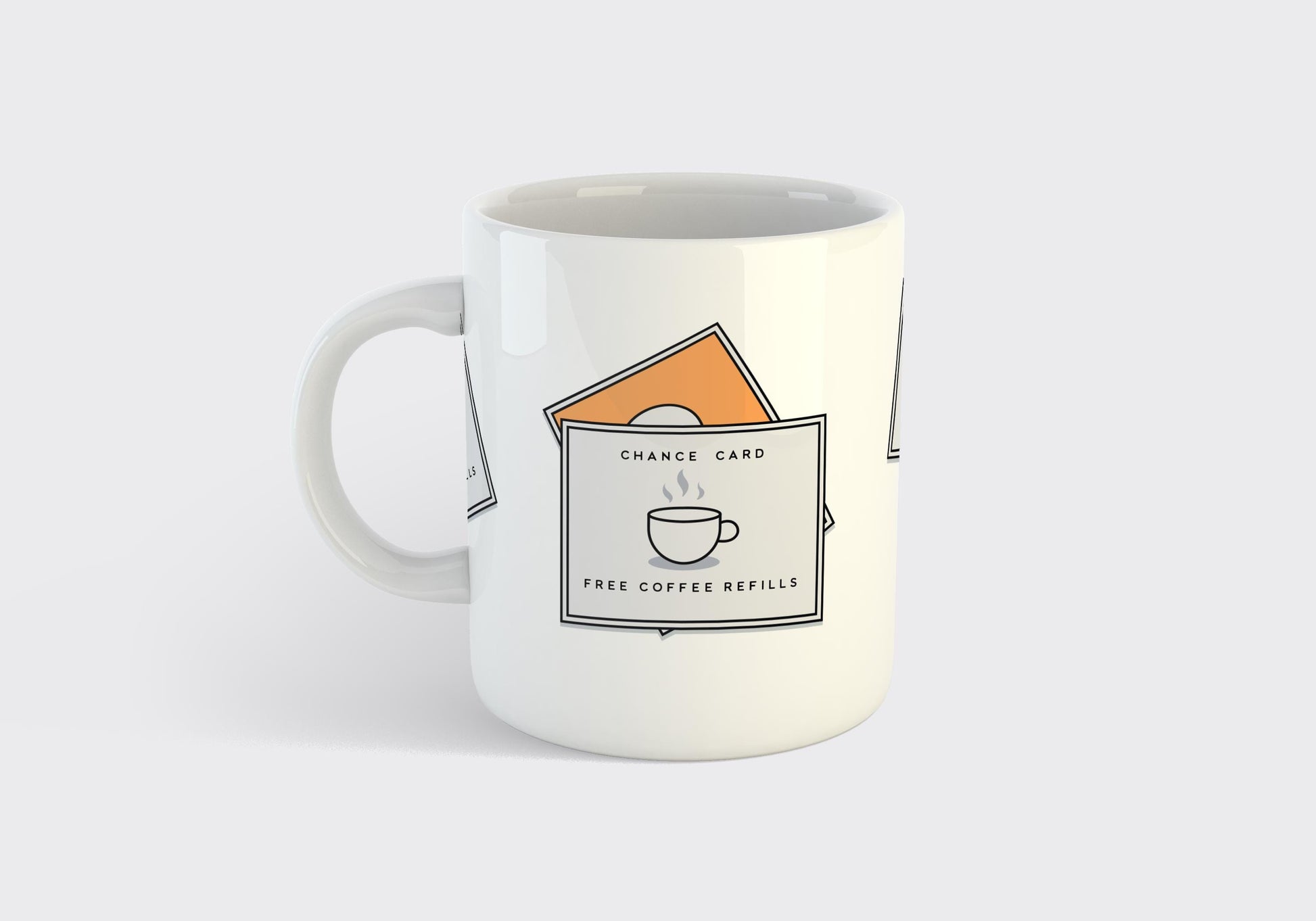 Monopoly 'Chance Card' Mug | Free Coffee Refills