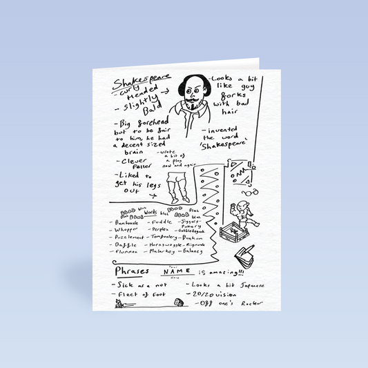 Shakespeare | Greetings Card
