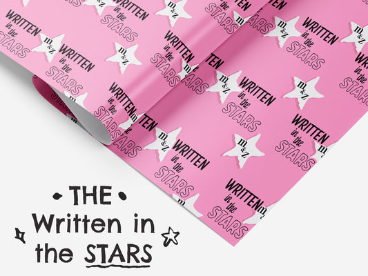 Written in the STARS | Personalised Wrapping Paper | Valentines Day