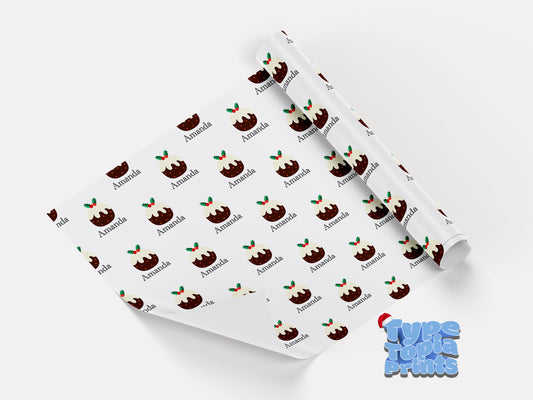 The Christmas Pudding | Personalised Christmas Gift Wrap