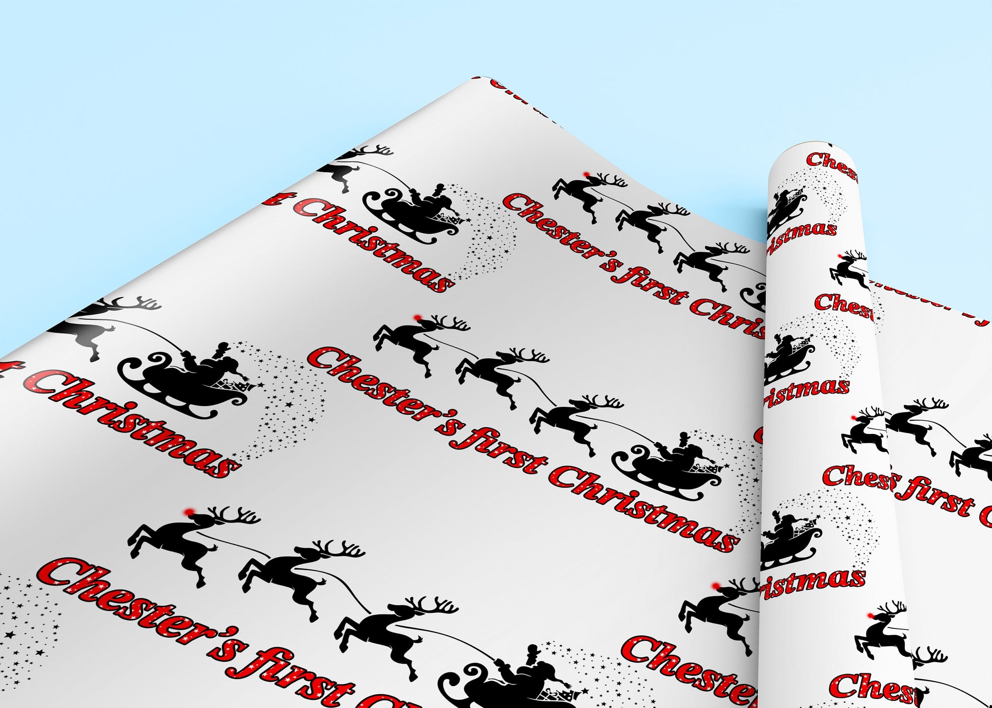 Santa's Sleigh | Personalised Christmas Gift Wrap