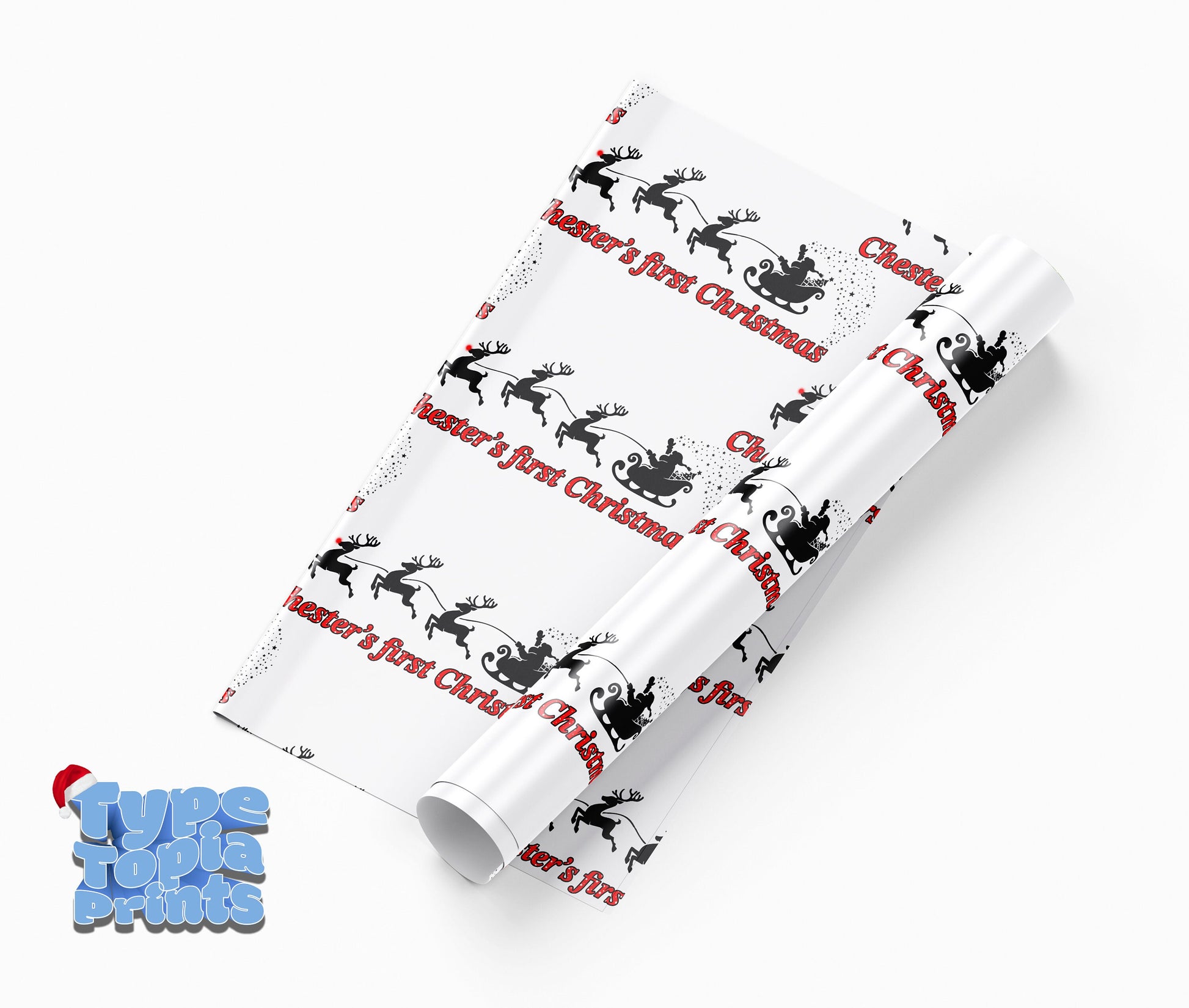 Santa's Sleigh | Personalised Christmas Gift Wrap