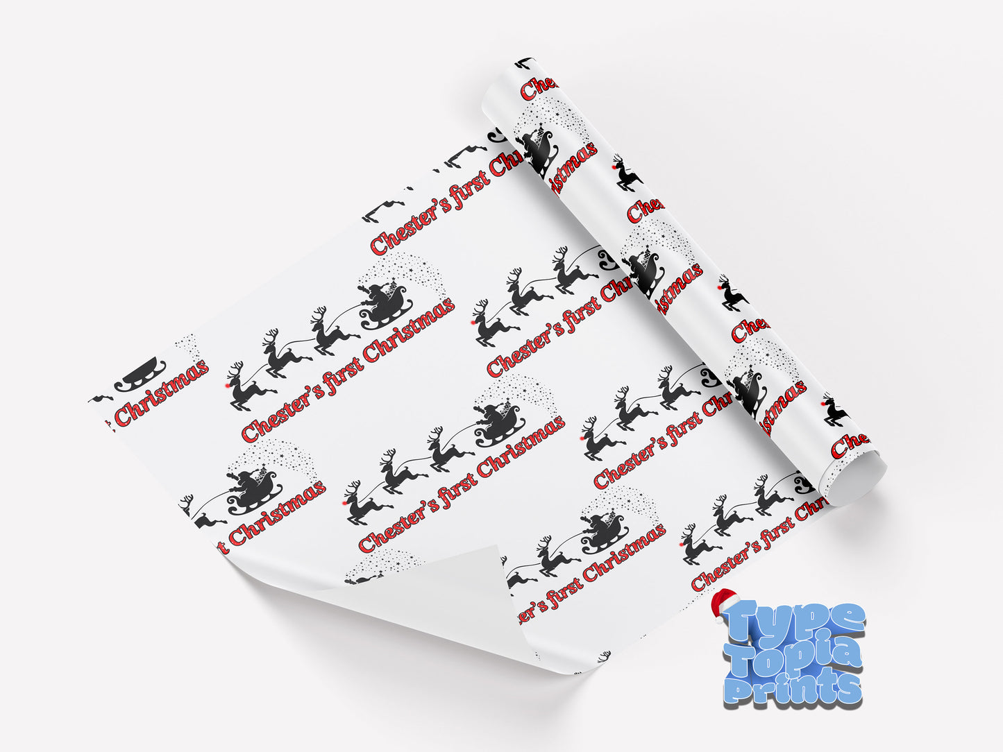 Santa's Sleigh | Personalised Christmas Gift Wrap