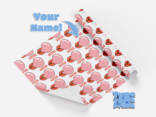 The Bubblegum | Personalised Valentines Day Gift Wrap