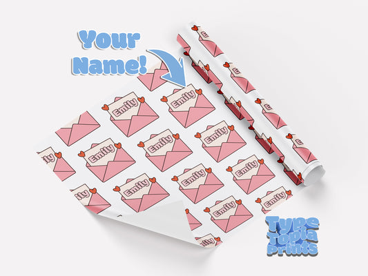 The Love Letter | Personalised Wrapping Paper