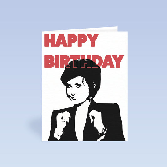 Sharon Osbourne Card | X Factor | Music | X Factor Birthday Card | Greetings Card