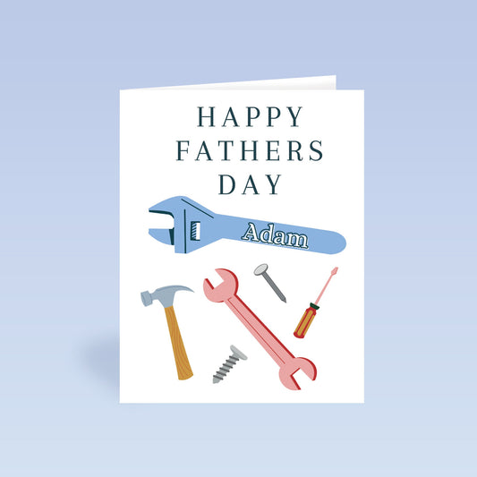 Fathers Day Card | Greetings Card | Fathers Day | Tools